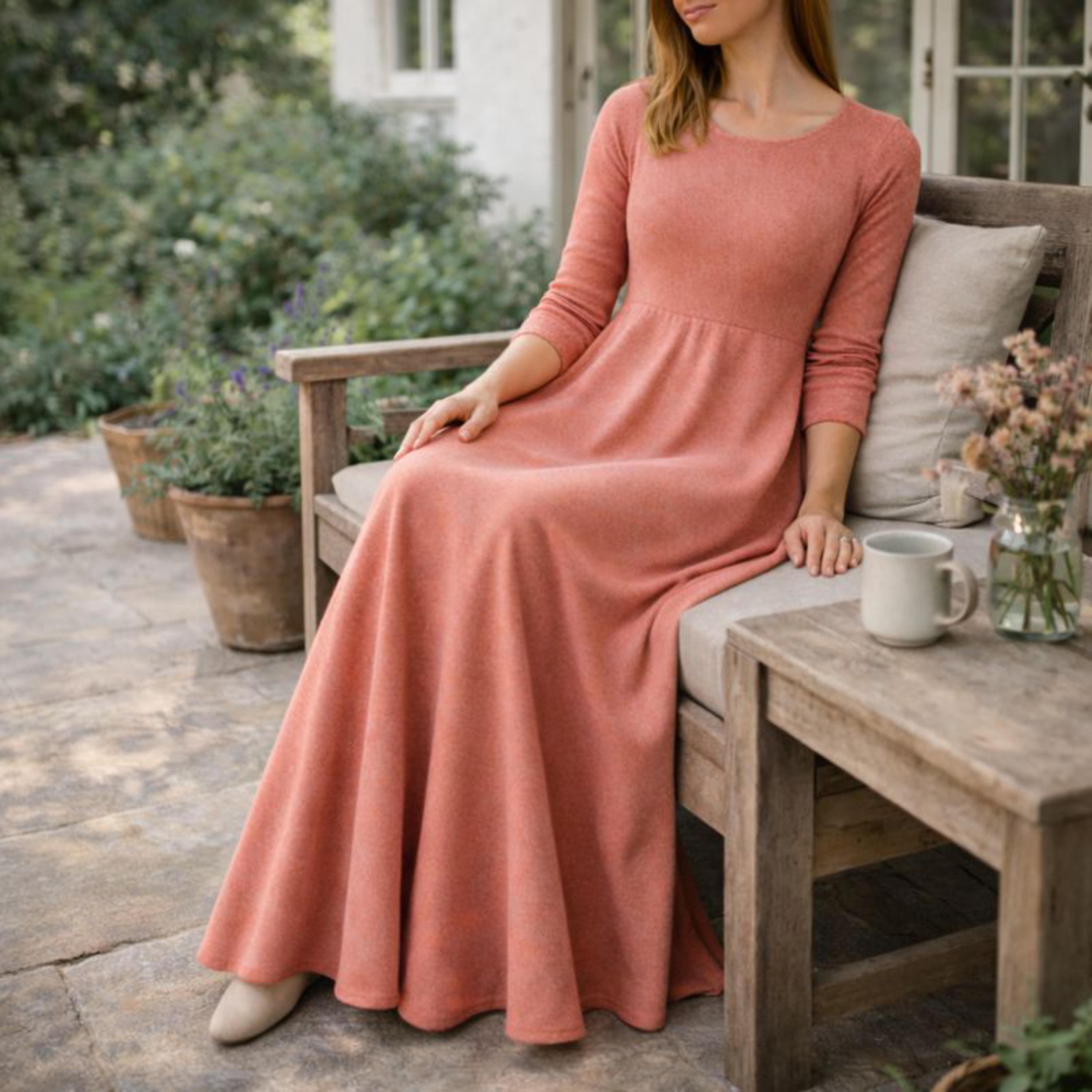Maxi A-line Empire Dress Sewing Pattern PDF | Easy Beginner Bridesmaid Dress  | XS3XL Stretch Evening Empire Dress - Etsy