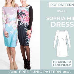 Mini Dress Sewing Pattern |XS-XXL| Easy Beginner-Friendly Sewing Pattern. Bridesmaid Dress Pattern. Wedding. Digital PDF
