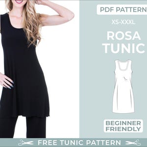 A-Line Tunic Sewing Pattern. Digital PDF |XS-XXL| Beginner-Friendly Sewing Pattern. Wedding. Sleeveless Tunic Pattern