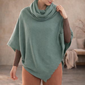 Poncho Sewing Pattern PDF | Relaxed Fit Knit Poncho Top | Free Size XS–XXXL | Beginner Friendly | A4 A0 Download