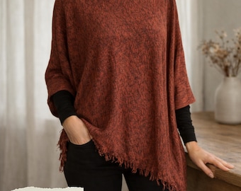 Luźny top w formacie PDF | Rozmiary standardowe XS–XXXL | Luźny top dzianinowy | Przyjazny dla początkujących | Pobieranie cyfrowe A4 A0