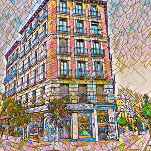 Ansichtskarte / Postkarte Madrid Pláce de Cascorro