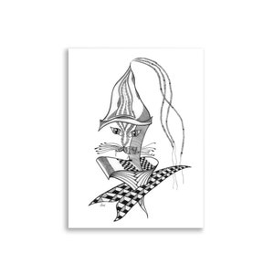 Affiche sans cadre | 2nd Nature | Art abstrait style Zentangle | Décoration murale | Art mural | Impression d'affiche