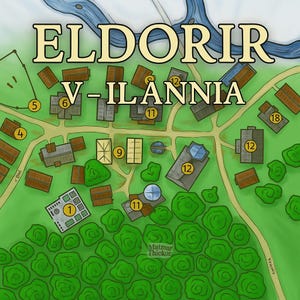 Fantasy Map Set – Eldorir V: Rückkehr nach Ilannia | Coldfire Crater & Final Region | Printable RPG Map Bundle | DnD5e Inspired | PDF