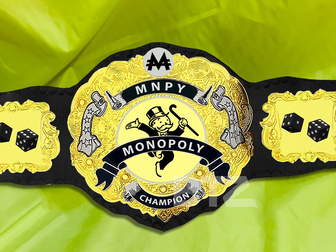 Monopoly Championship Belt IWGP Custom Made Championship Title Etsy