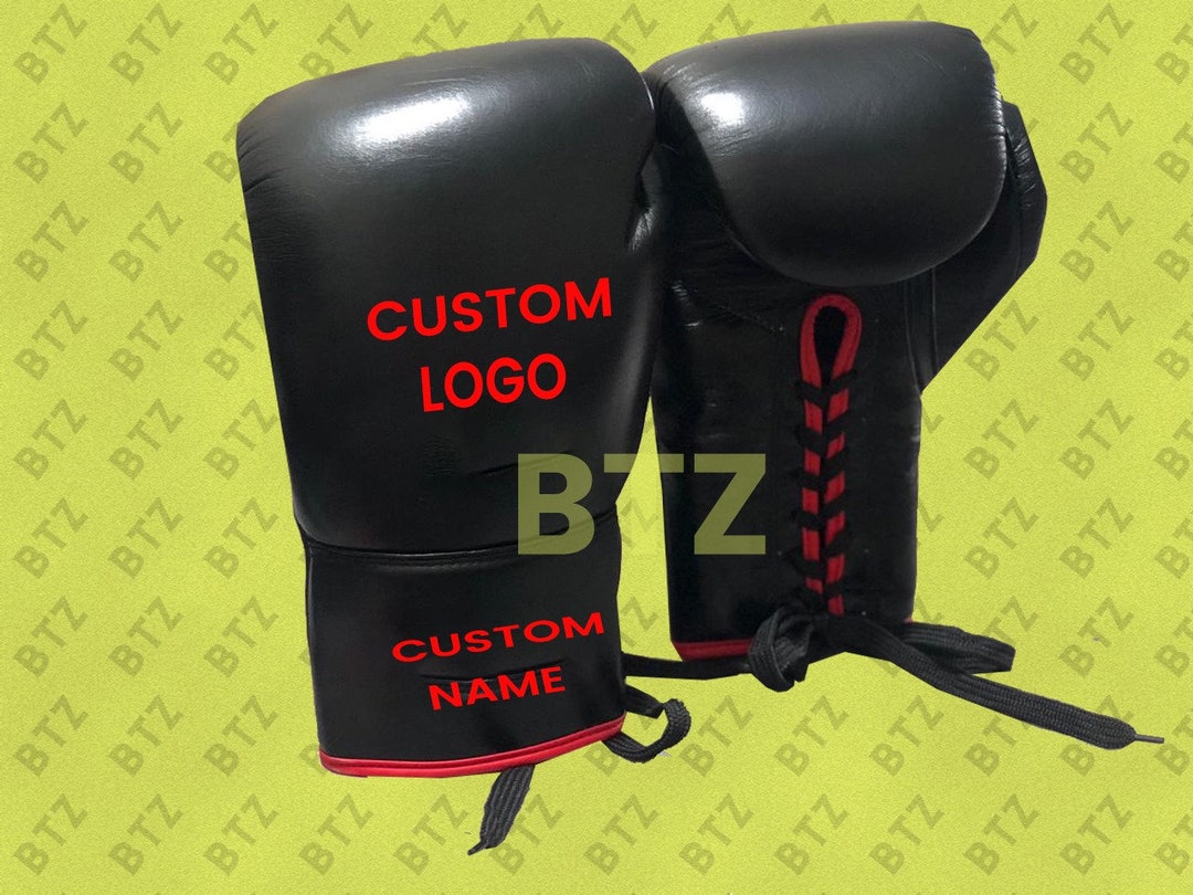Personalized Boxing Gloves With Any Custom Name or Logo Etsy