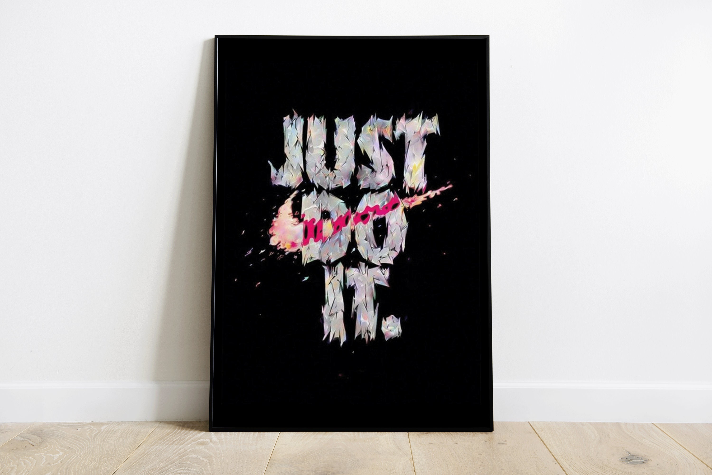 Just Do It Poster, Just Do It Wall Art, Logo Wall Art Etsy
