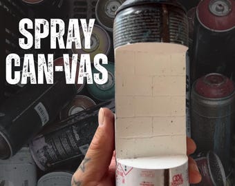 Spray Paint Can-vas, Re-Purposed Graffiti Art DIY
