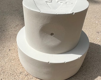 Graffiti Concrete Fat Cap Paperweight, DIY Spray Paint Art