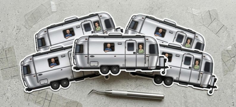 Custom RV Stickers (pack of 3) - Personalized Camper Vinyl Decal With ...