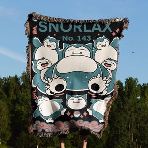 Anime Hand Woven Cozy Blanket | Manga Tapestry Throw |  Woven Wall Hanging