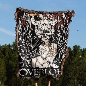 Anime Hand Woven Cozy Blanket | Manga Tapestry Throw |  Woven Wall Hanging