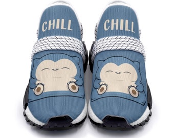 Snorlax Sneakers - Cute Snorlax Gift, Snorlax Shoe, Snorlax Boots, Snorlax Accessoires & Funny Snorlax Sneakers