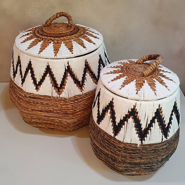 Banana Leaf Basket Etsy