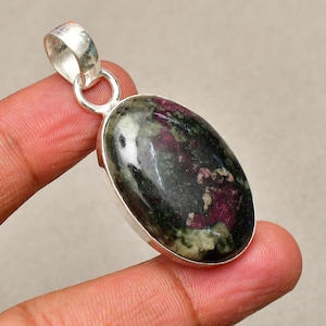 Edulite Gemstone Pendant, Jewelry Pendant, 925 Silver Plated Jewelry, Engagement Gift, Pendant For Mother , Everyday Jewelry