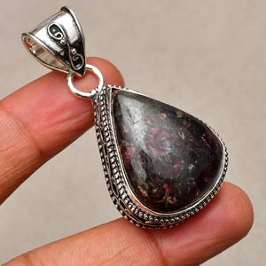 Edulite Gemstone Pendant, Jewelry Pendant, 925 Silver Plated Jewelry, Engagement Gift, Pendant For Mother , Everyday Jewelry