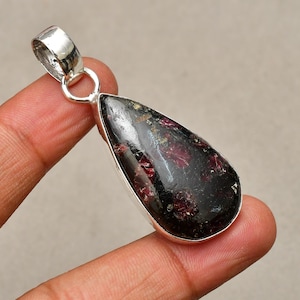 Edulite Gemstone Pendant, Jewelry Pendant, 925 Silver Plated Jewelry, Engagement Gift, Pendant For Mother , Everyday Jewelry
