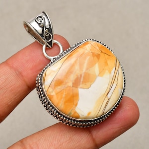 Mookaite Jasper Pendant: 925 Silver Sterling Gemstone Jewelry