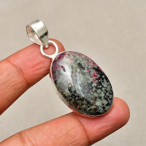 Edulite Gemstone Pendant, Jewelry Pendant, 925 Silver Plated Jewelry, Engagement Gift, Pendant For Mother , Everyday Jewelry