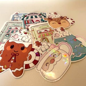Winter Reading, Beautiful Stickers, Bookish, Ideal for E-readers, Laptops or Notebooks, Gift, Present, Bookish Sticker Set, Journal image 2