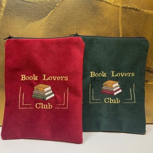 E-reader Tasche "Book Lovers Club" Exclusive, Premium, Kindle, Paperwhite, Tolino E-book, Bestickt, Hülle, Cover, Geschenk, Ipad, Tablet