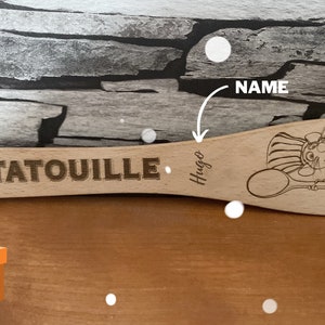 Personalized spatula with first name Ratatouille Disney