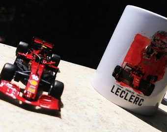 Formula 1, Charles Leclerc Gift, Showcase Series Special Designed, Mug and Table, You Can Stick To Your Room...