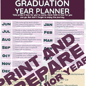 Print and Prepare for College: A High School Seniors Checklist