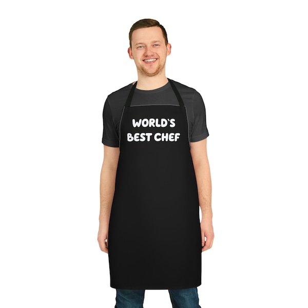 Worlds best chef apron 100% Polyester canvas USA orders