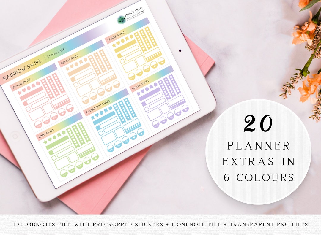 120pc Widgets for Digital Planners Precropped Widget Etsy
