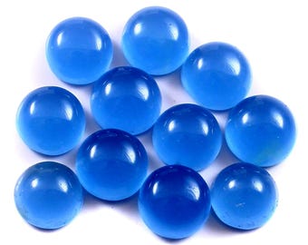 Cabujón de calcedonia azul real AAA, gema suelta (1 mm-30 mm)