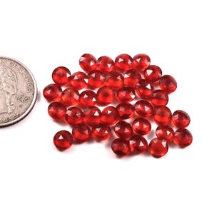 AAA Natural Ruby Round Checkerbaord Cut Briolette Calibrated Loose Gemstone Jewelry Making Wholesale lot ( 3MM To 10MM )