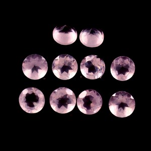 AAA Natural Rose Quartz Round Cut Faceted Size 1MM To 30MM Rose Quartz Round Cut Calibrated Loose Gemstone Jewelry Making Wholesale Lot