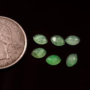 AAA Natural Green Jade Marquise Rose Cut Flat back Cabochon Loose Gemstone Jewelry Making Wholesale Lot ( Size 1.5X3MM To 20X40MM )
