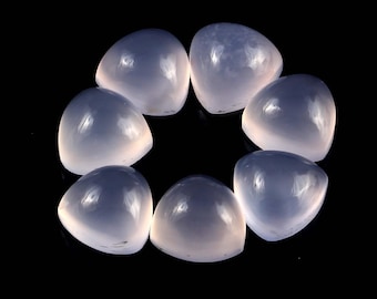 Cabujón trillón de calcedonia azul AAA, gema suelta (3-30 mm)