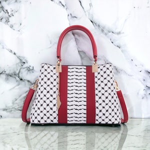 Exklusive Handtasche inspiriert von den Keffiyeh – ein Symbol für Tradition und Stil
