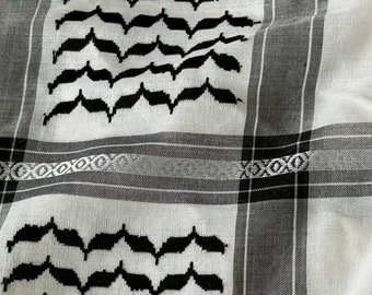 Authentic Palestinian Keffiyeh – Handcrafted Elegance - Made in Palestine