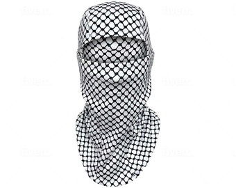 Palestinian Kufiya Style Ski Mask Face Mask Balaclava Keffiyeh neck gaiter not scarf