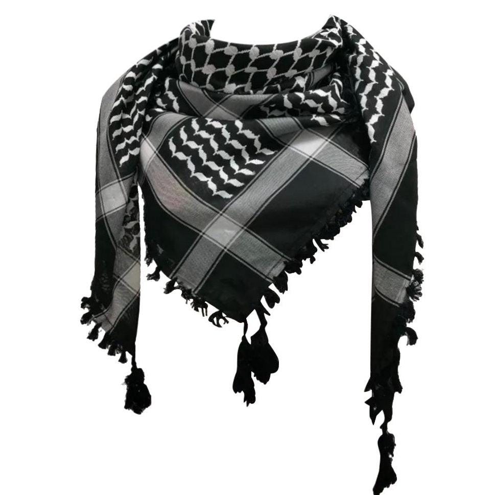 Bandana Keffiyeh Demmi Falestini – Foulard Palestinien En Coton, 55x55 Cm – Accessoire De Mode Et Symbole Culturel