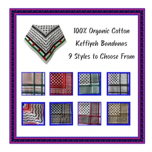 Keffiyeh Bandana Collection - 100% Cotton