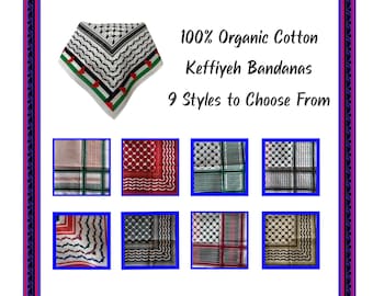 Keffiyeh Bandana Collection - 100% Cotton
