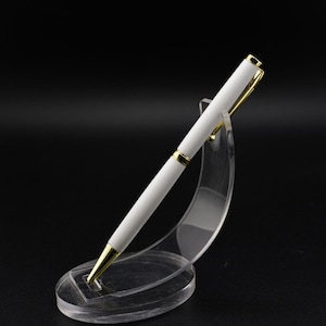 Elegante Corian-pen – 14-karaats verguld mechanisme – luxe en handgemaakte afwerking