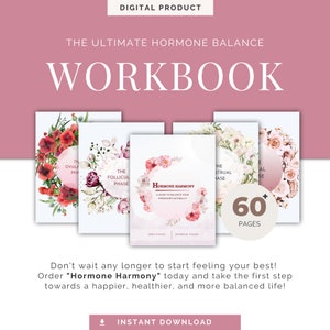 Digital planner | Cycle syncing workbook/planner | Cycle/Period Tracker | Menstrual Cycle | Hormone Balance | Moon Cycle Nutrition Guide