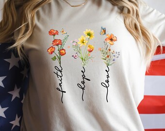 Fe Esperanza Amor Flores Silvestres
