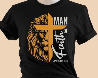 León / Hombre de fe / Camiseta unisex