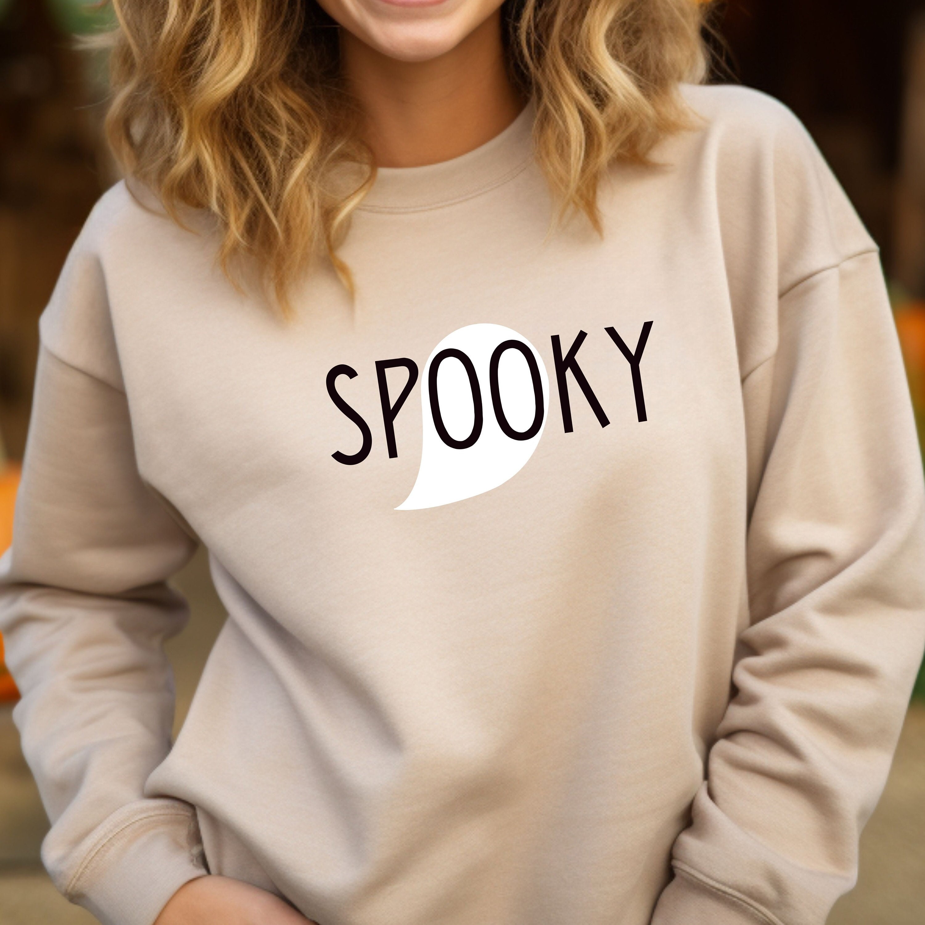 LUKYCILD Halloween Sweatshirts For Women Spooky Season