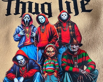 Personnages d'horreur Thug Life - Sweat-shirt, sweat à capuche et manches longues