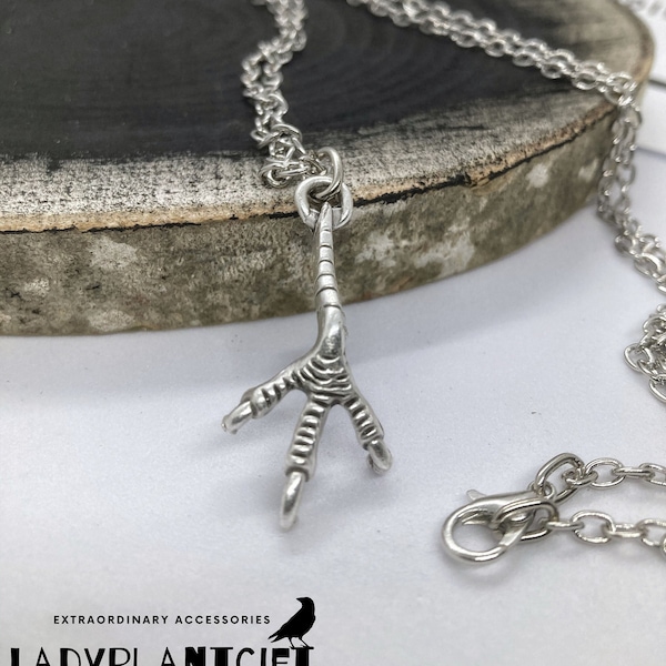 Chicken Feet Necklace | Symbolic Talisman For Woodoo Lovers | Unisex Gotic Necklace
