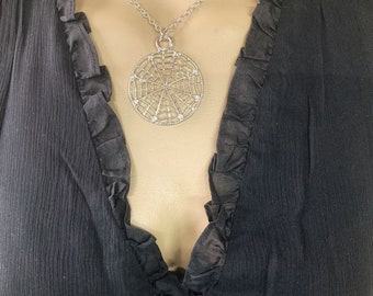 Spider Web Necklace | Gothic Necklace | Cobweb Necklace