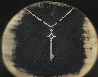 KEY Pendant | Dainty Key Necklace | Minimalist, Bridesmaid Gift | Silver Key Charm | Love KEY | Promise Love Charm